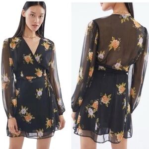 Urban Outfitters Floral Wrap Dress